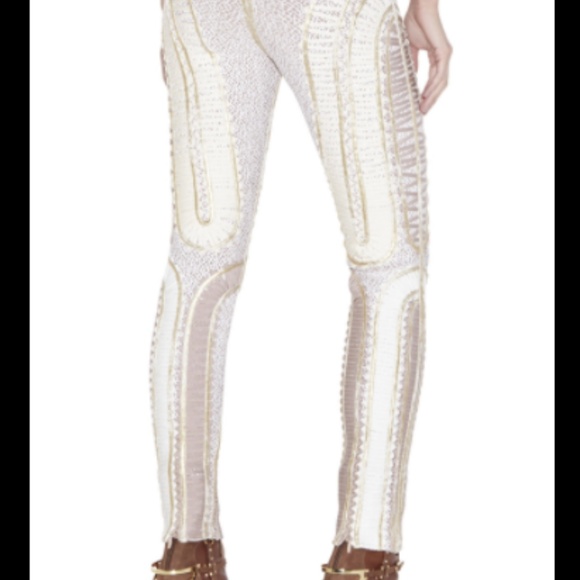 HERVE LEGER LEAH MULTI-MIXED APPLIQUE PANT